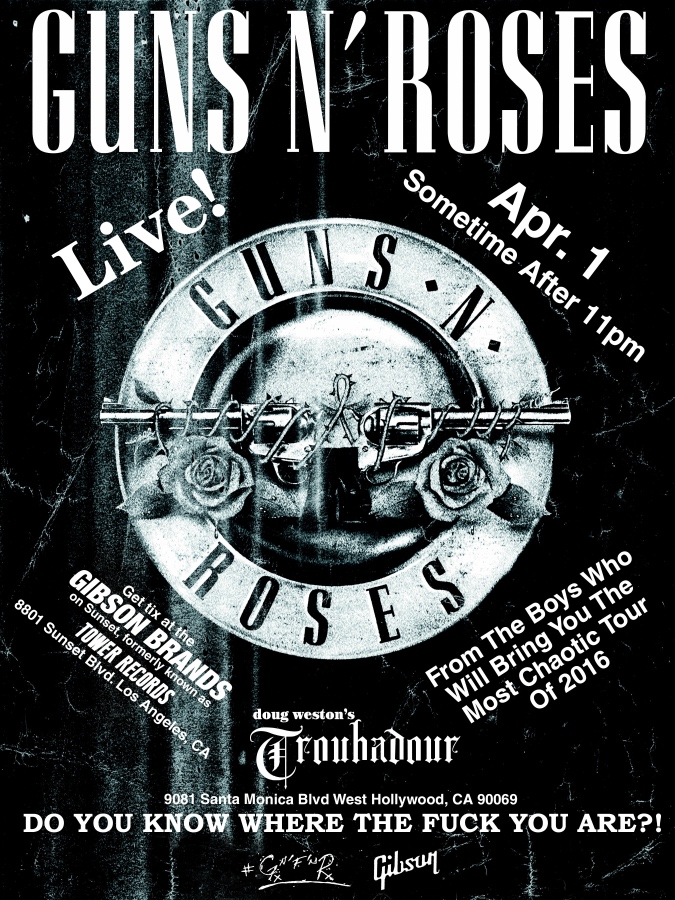 Guns N Roses April Fools