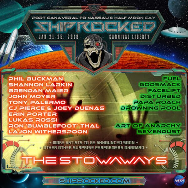 ShipRocked 2018 Lineup