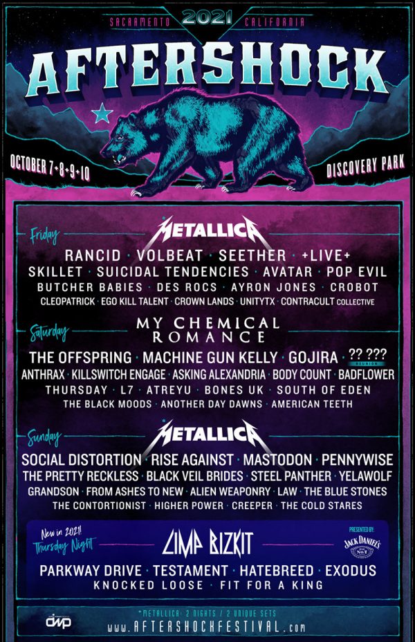 Aftershock Lineup 2021 Aftershock Lineup 2021
