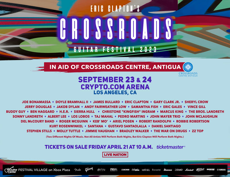 Crossroads Guitar Festival Lineup