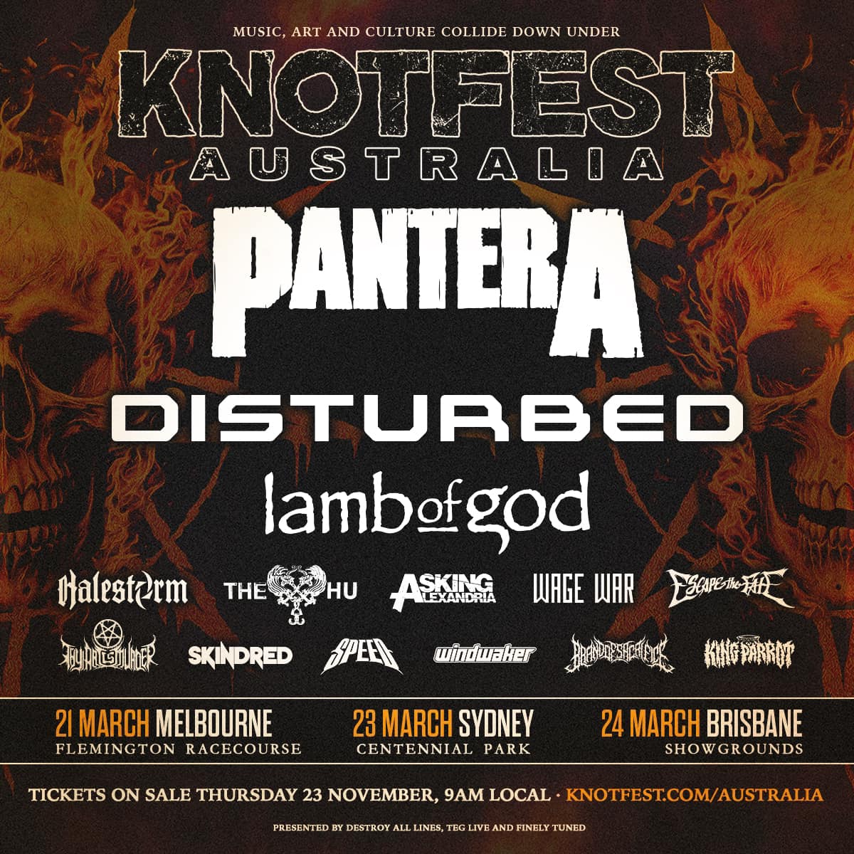 disturbed tour dates australia