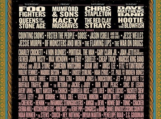 Foo Fighters, Dave Matthews Band Lead Massive 2026 Bourbon & Beyond Lineup