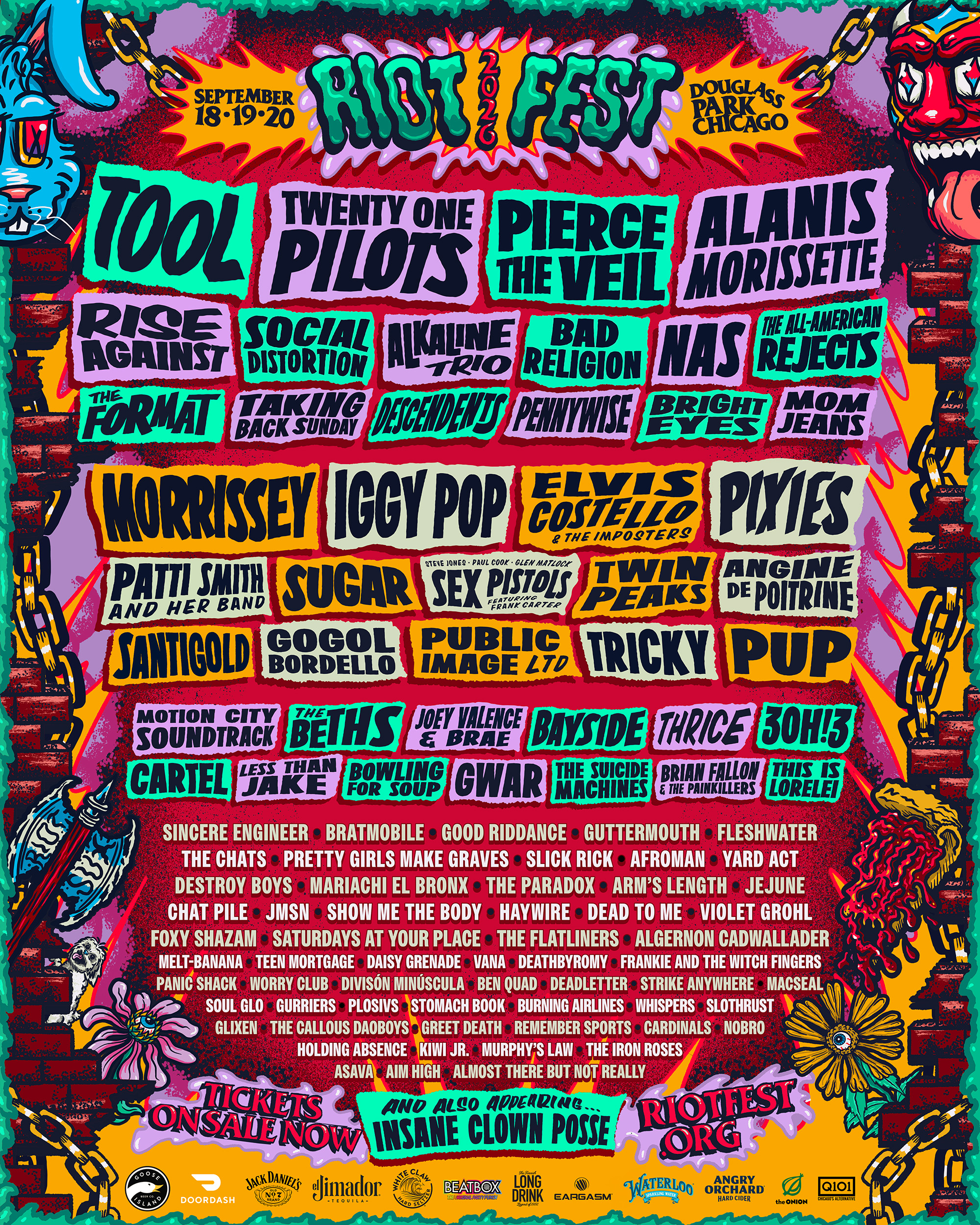 Tool, Twenty One Pilots, and Pierce The Veil To Headline Massive